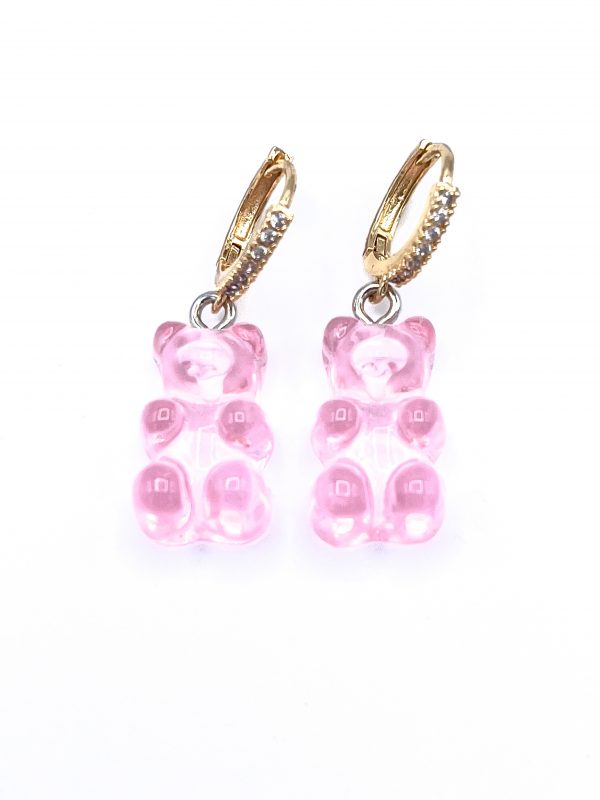 GUMMY BEAR mini hoop earrings - Powder Pink | Bijoux, Necklaces, Bracelets,  Hats, Arezzo