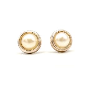 orecchini a lobo perla