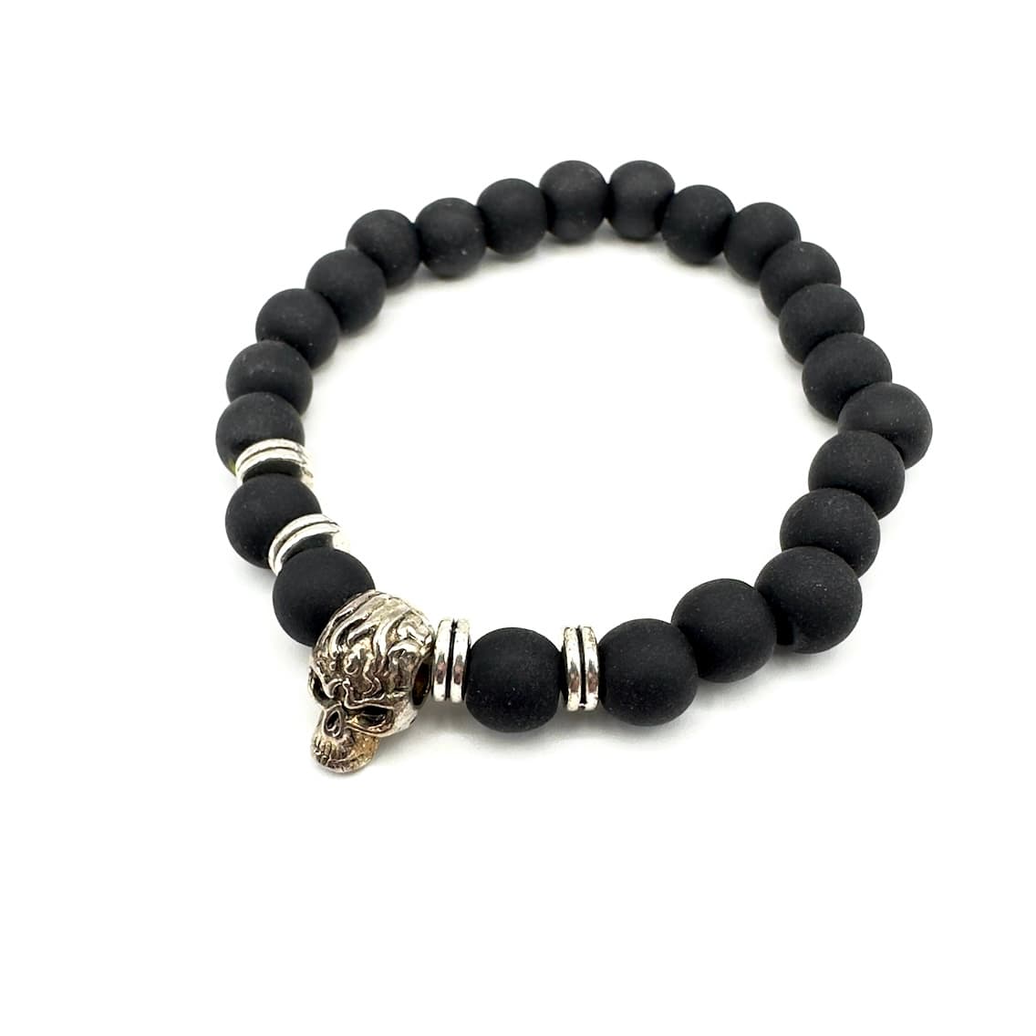 IMG_2957 Bracciale elasticizzato Teschio Born to be Wild - immagine 2