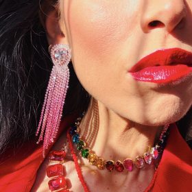 orecchini cuore swarovski