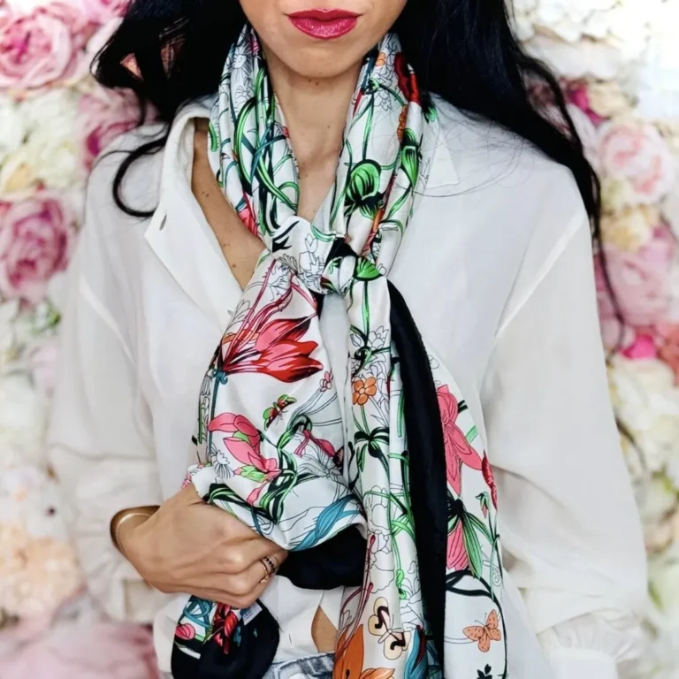 Foulard a fiori