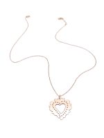 Collana cuore votivo oro rosa best seller - immagine 4