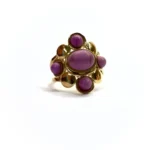 anello pietra colorata