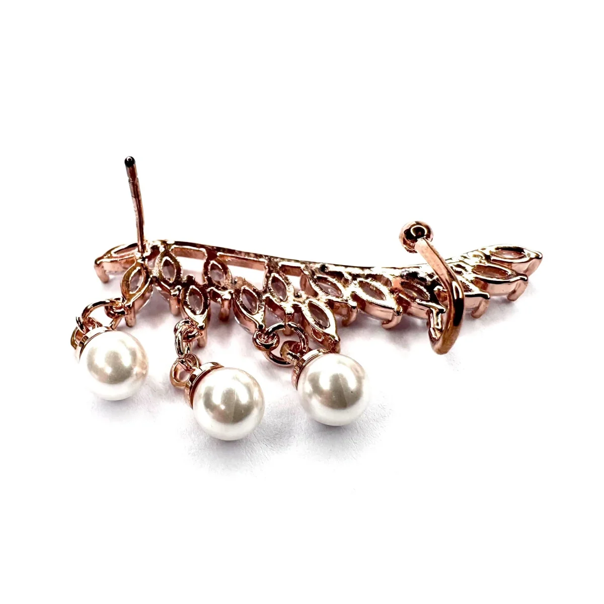 Ear cuff zirconi a mono orecchino tennis - immagine 3