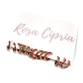 orecchini cerchietto brillantini