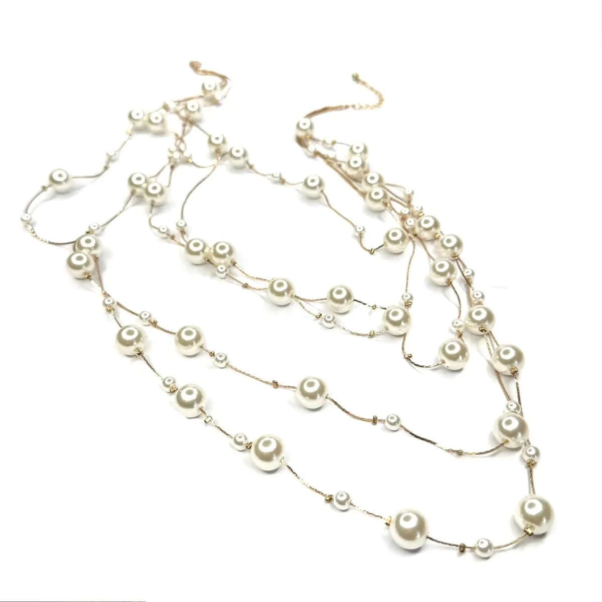 collana multifilo perle