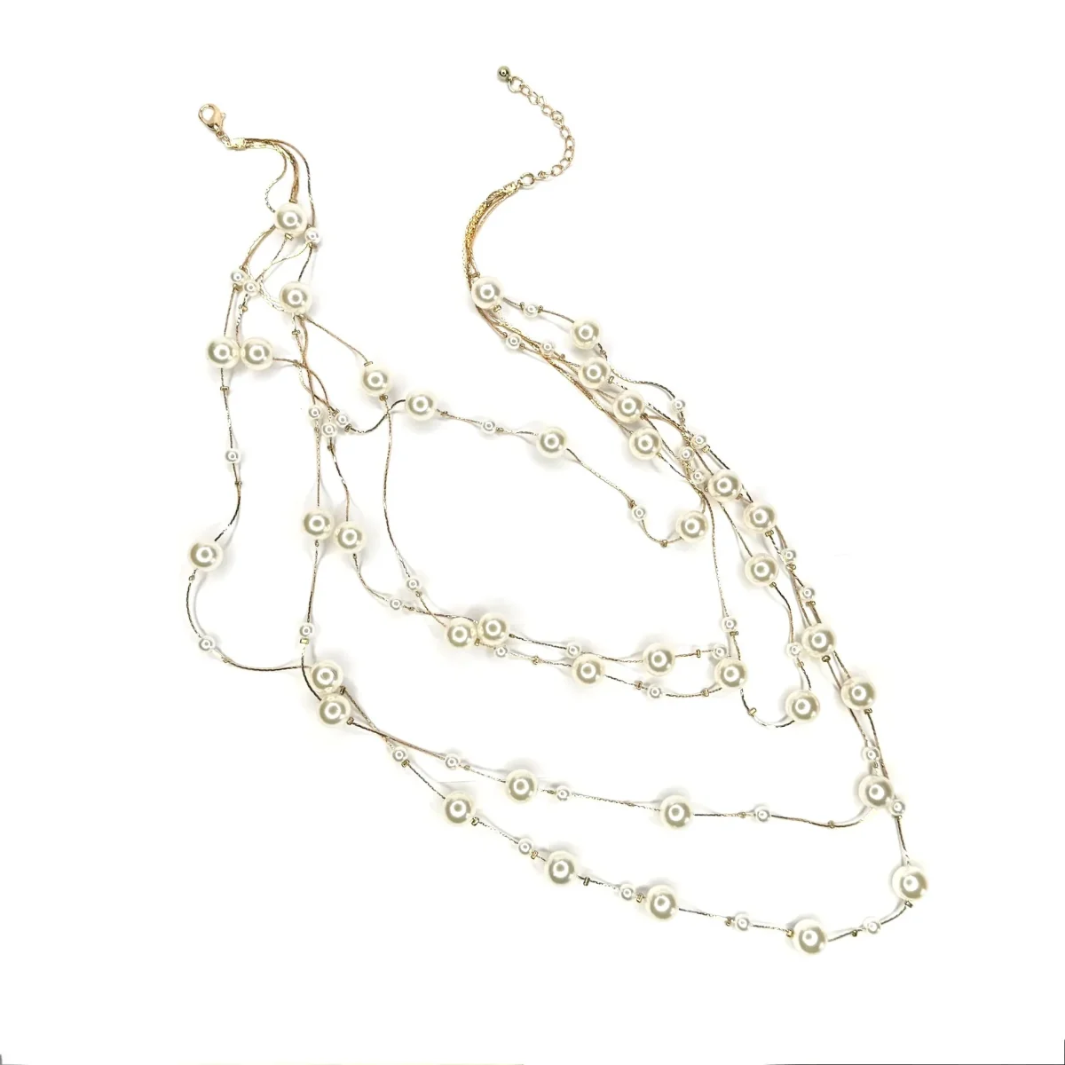 collana multifilo perle