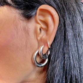 orecchini a cerchio spessi