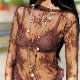 Collana dorata donna