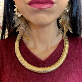 Girocollo rigido oro Anaconda