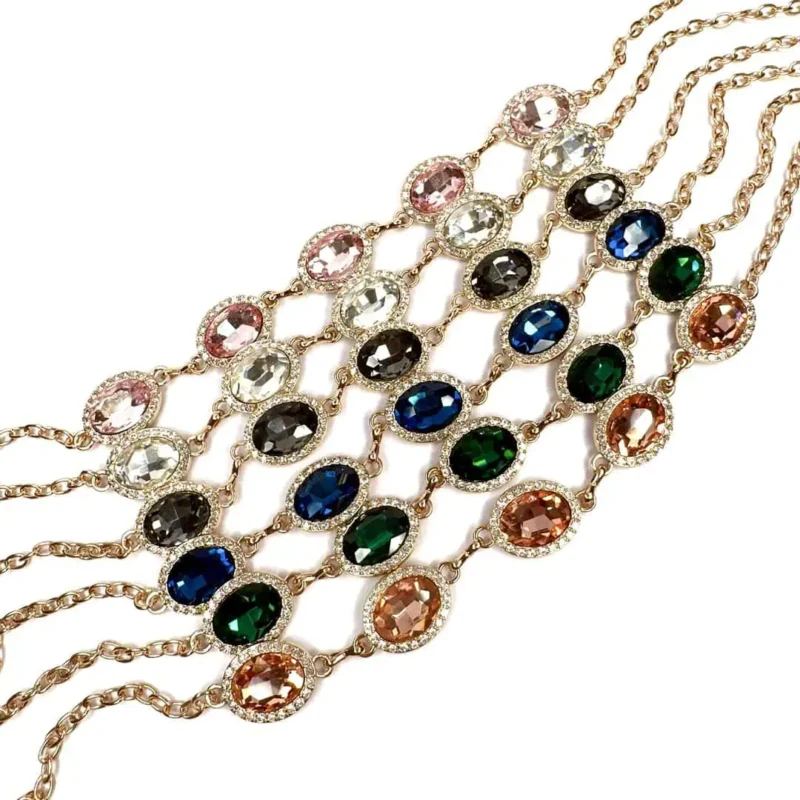 collana pietra colorata