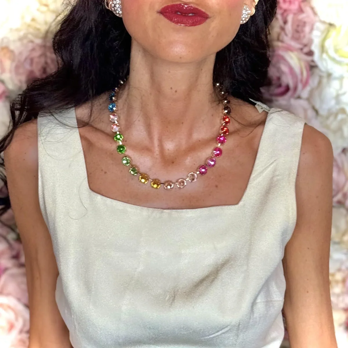 Collana swarovski girocollo.