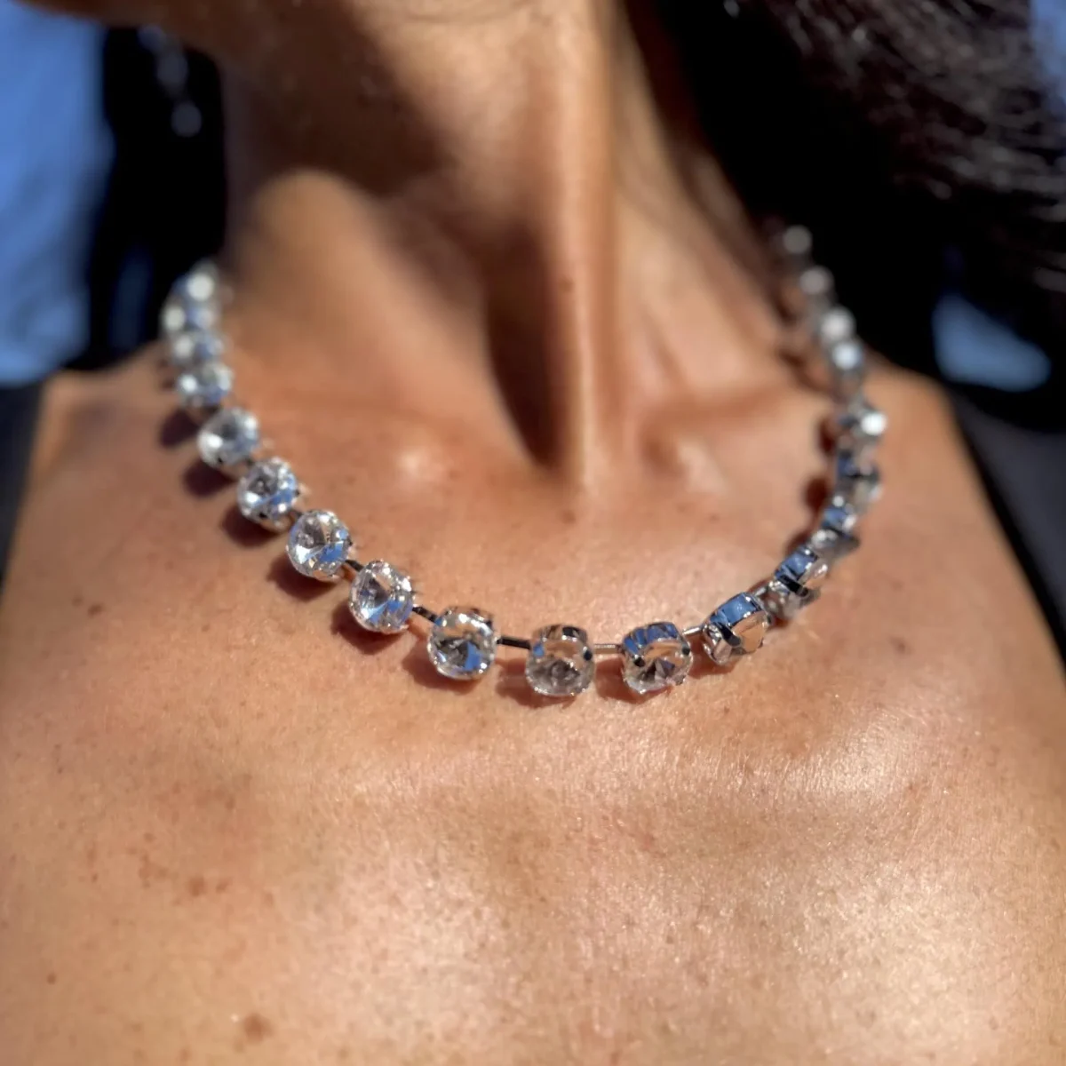 Collana swarovski girocollo round - immagine 2