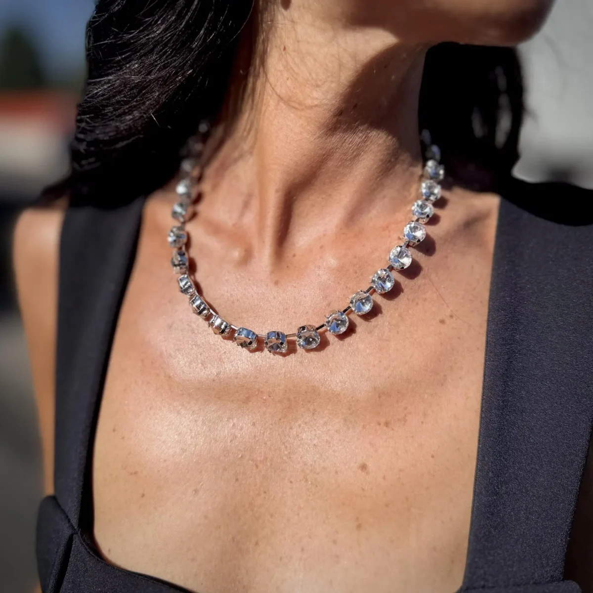 Collana swarovski girocollo round - immagine 47