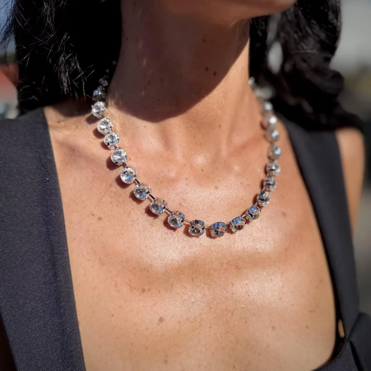 Collana swarovski girocollo round - immagine 48