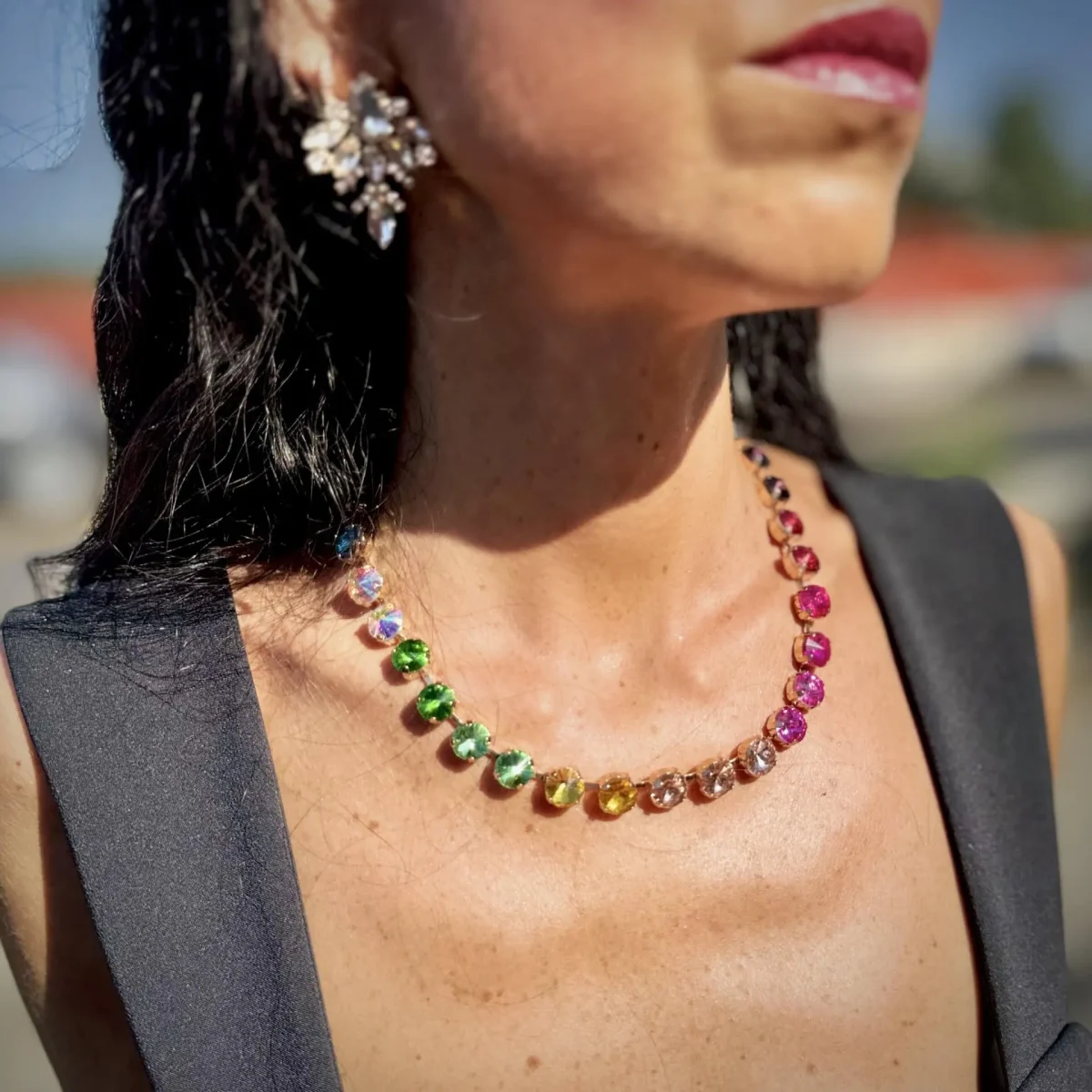 Collana swarovski girocollo.