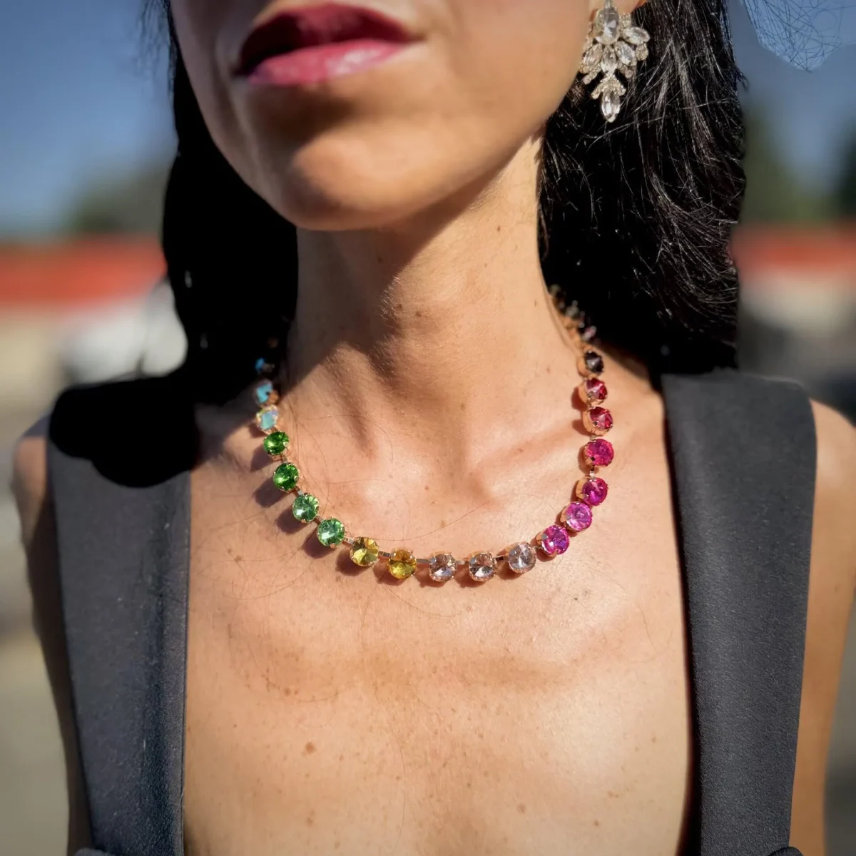 Collana swarovski girocollo.