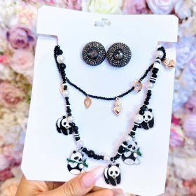 set bijoux panda