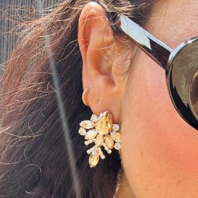 orecchini swarovski pietre rombo