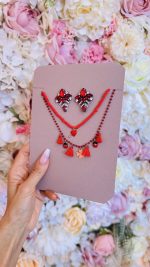 set bijoux rosso