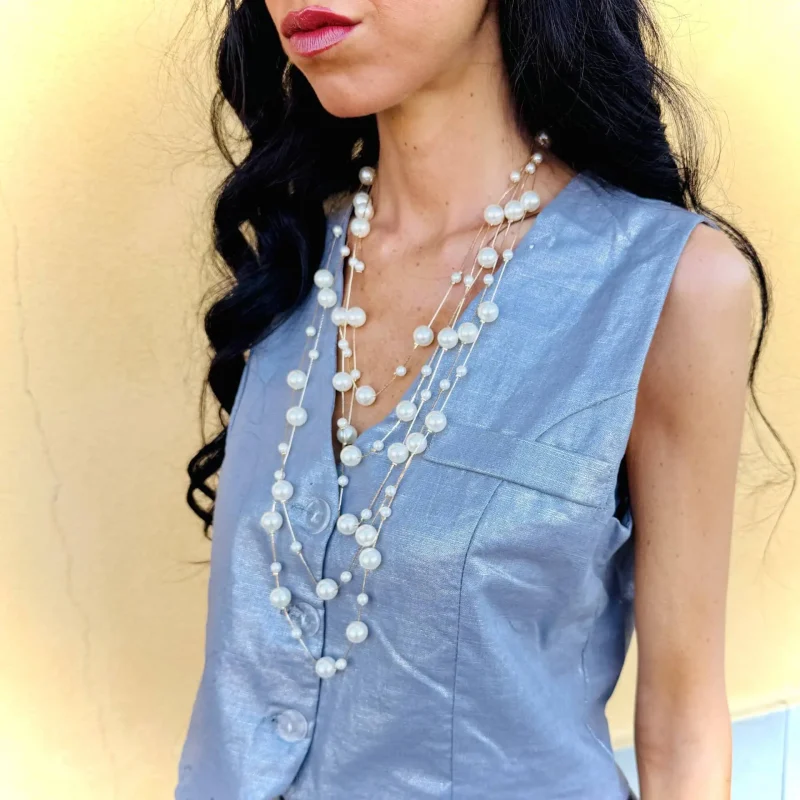 Collana multifilo perle