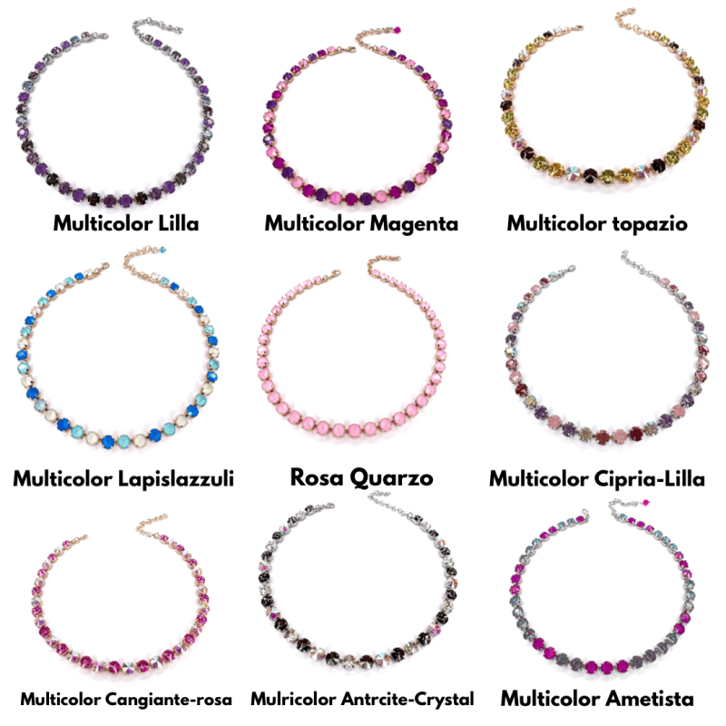 collana di pietre colorate