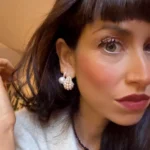 orecchini cerchio perle