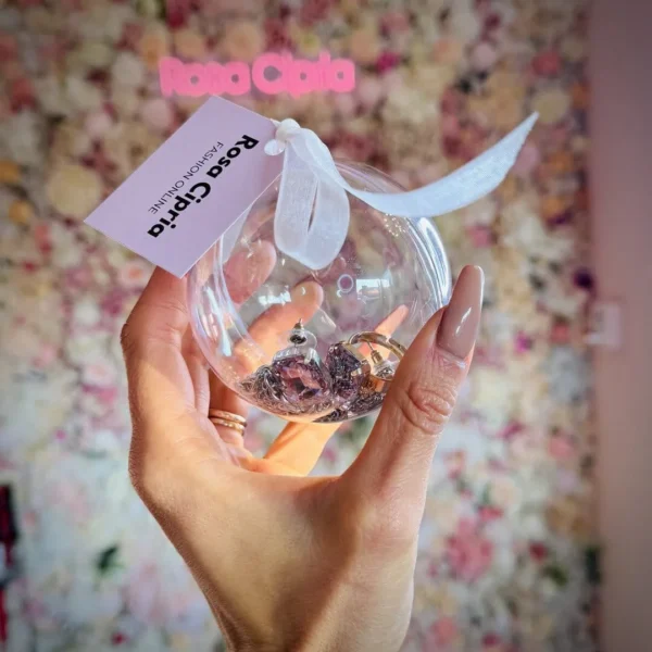 Palla di Natale Cristalli e Catene