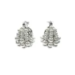 orecchini cerchio perle