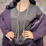 Collana lunga perline