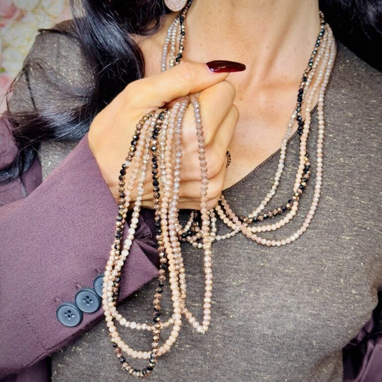 Collana lunga perline