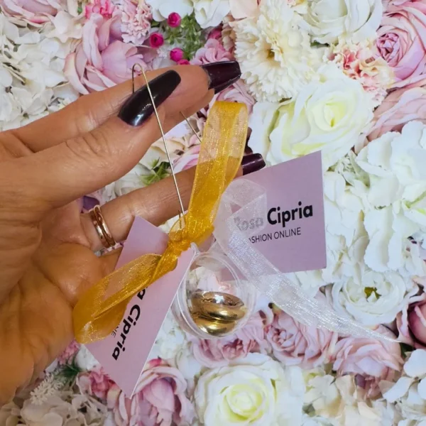 Palla di Natale Orecchini mini cerchietto Spessi