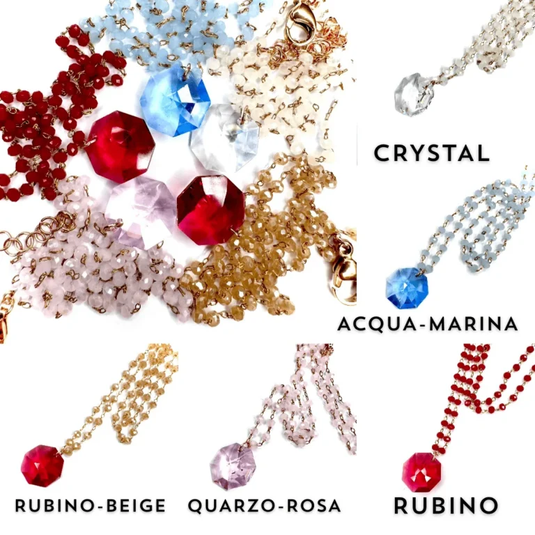 Collana con cristallo