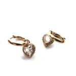 Orecchini cuore brillanti
