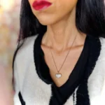 collana cuore swarovski minimal