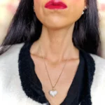 collana cuore swarovski minimal