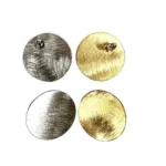 Orecchini tondi satinati - immagine 4