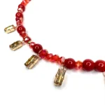 Collana girocollo rosso
