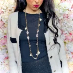 Collana dorata donna