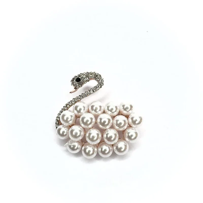 Spilla swarovski cigno