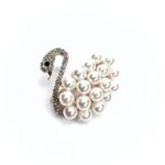 Spilla swarovski cigno