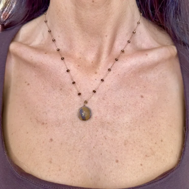 collana moneta bronzo