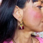 orecchini rosa