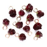 Orecchini rosa Amaranto Botanic - immagine 2