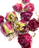 Orecchini rosa Vinaccia Botanic - immagine 4