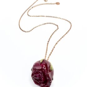 Collana rosa catena Vinaccia Botanic