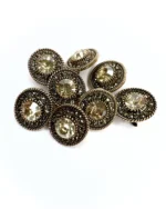 Spilla tonda vintage pietra - immagine 2