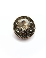 Spilla tonda vintage pietra
