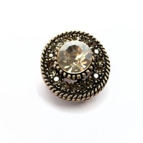 Spilla tonda vintage pietra