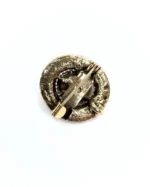 Spilla tonda vintage pietra - immagine 6